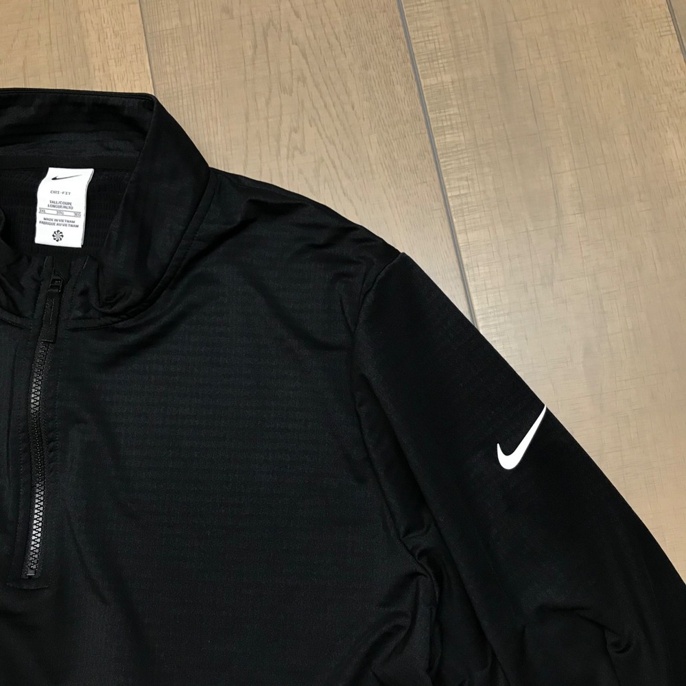 Nike 1/2 Zip Pullover Mens Size 3XLT Black Victory Golf Performance Dri-Fit 1/4 - Picture 5 of 11